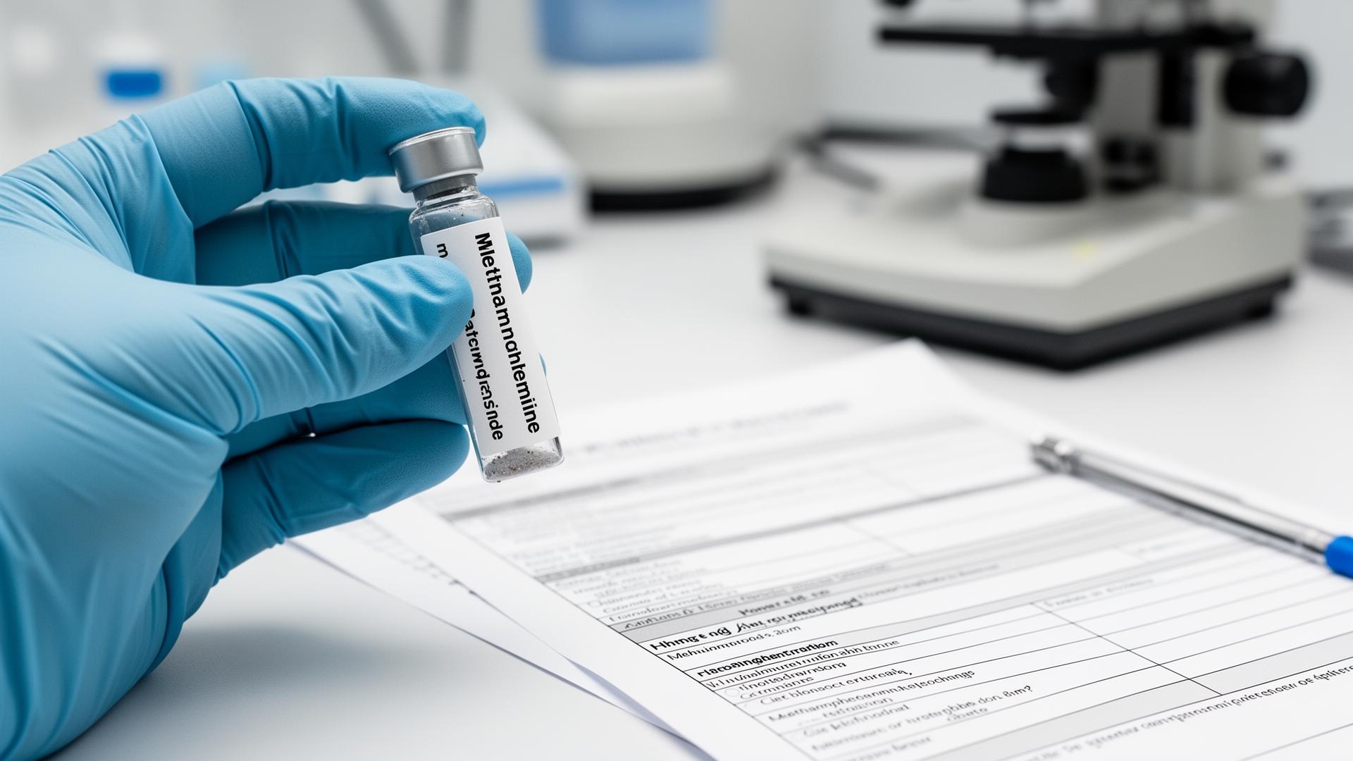 Laboratory analysis of methamphetamine residue samples